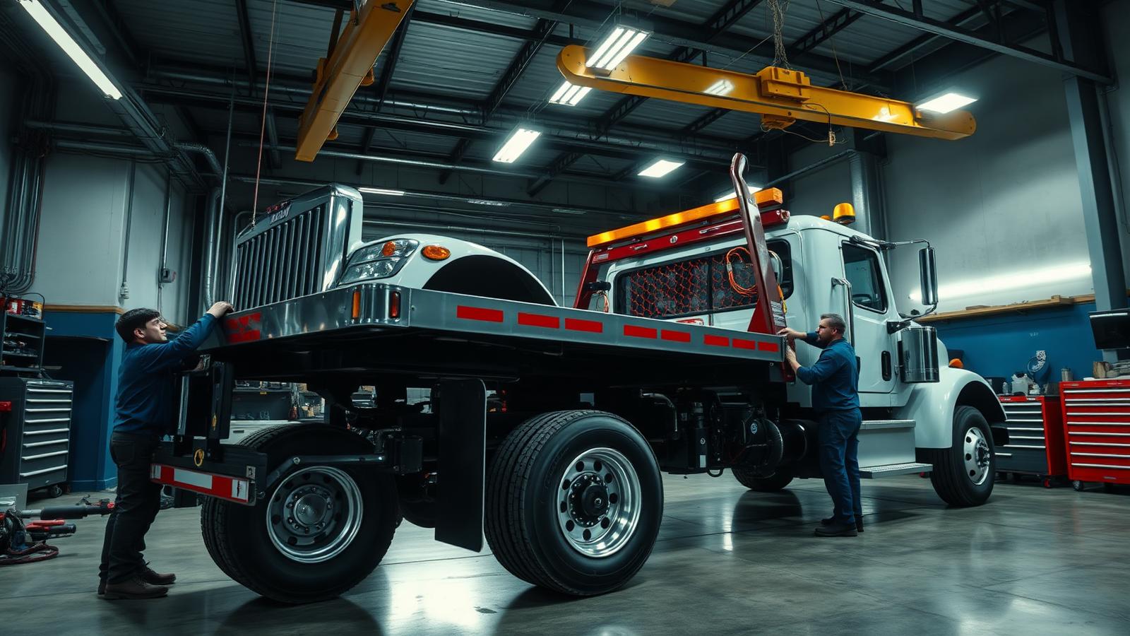 tow truck equipment swaps and transfers Pomona CA — Quik Tow Repair